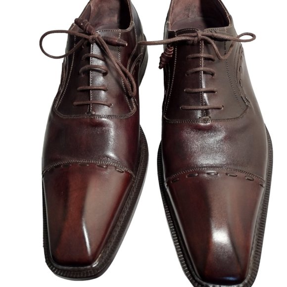 Mezlan Men's Leather Coppola, Brown, 9.5 Medium, Gently worn - Picture 1 of 4